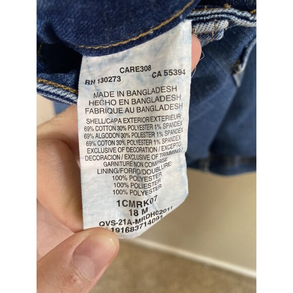 Lee Womens Denim Mid rise Skort 18M regular fit jean button zipper polyester - Picture 4 of 7